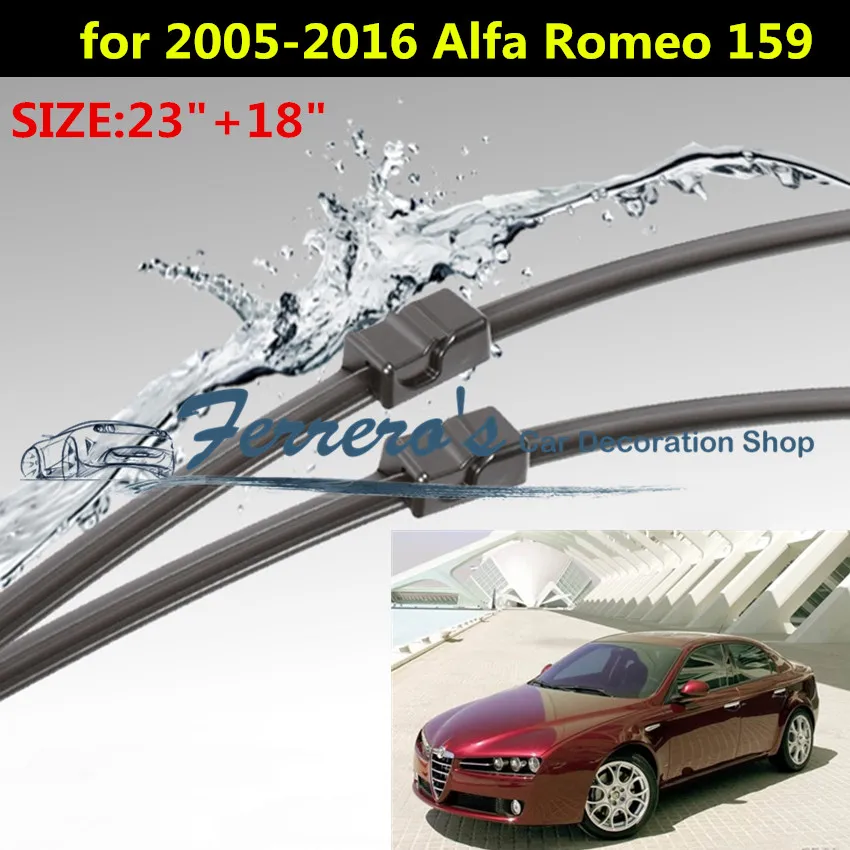 2pcs/Lot SG-003 Wiper Blades For 2005-2016 Alfa Romeo 159 23