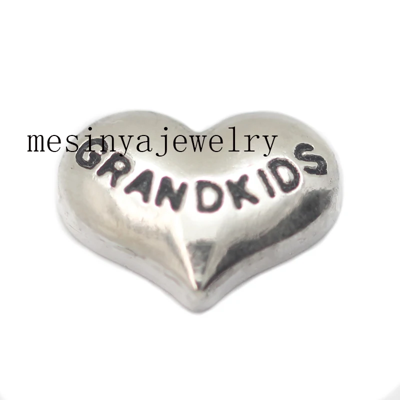 10pcs grandkids  floating charms for glass locket, FC-342. Min amount $15 per order mixed items