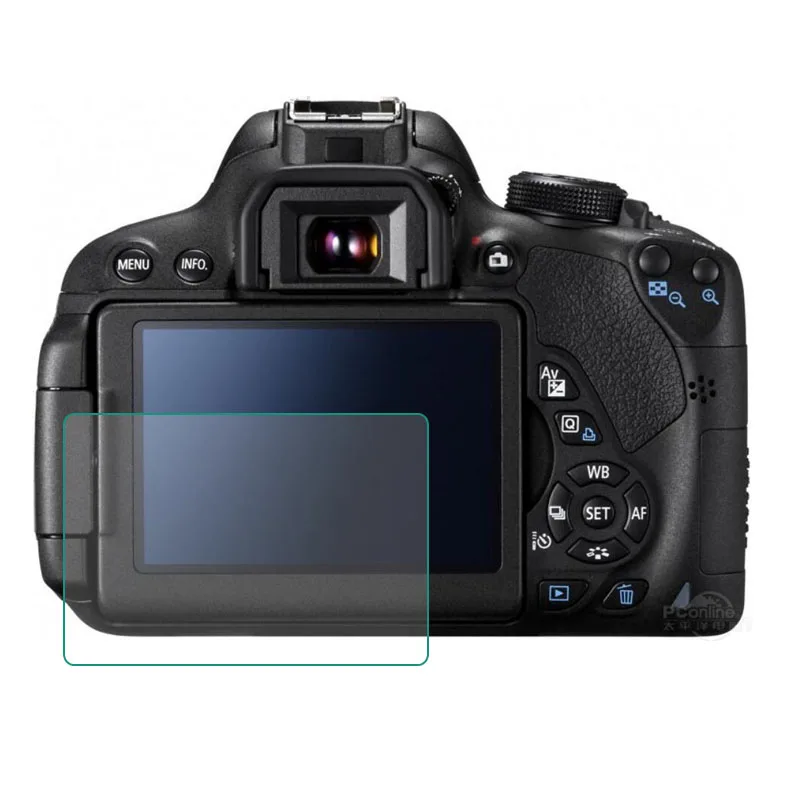 Szkło hartowane Protector dla Canon EOS 650D 70D 700D 750D 760D 77D 80D 800D 90D Rebel T4i T5i T6i T7i ekran LCD folia ochronna