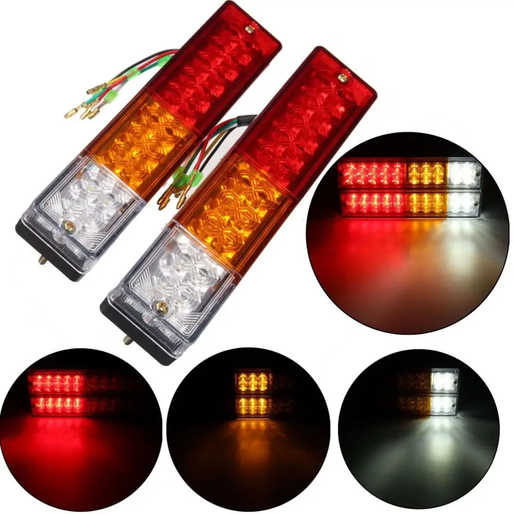 2Pcs 20 LED Stop Rear Tail LED Light Turn Indiactor DC12V 24V Boat ATV Truck Car Trailer Lamp Trailer Signal Taillight