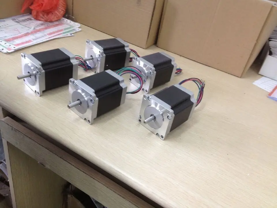 5pcs Nema 23 stepper motor 272 oz.in 3.0A 4WIRES 23HS8430/23HS7430 CNC Router Cut Laser Engraving  longs motor