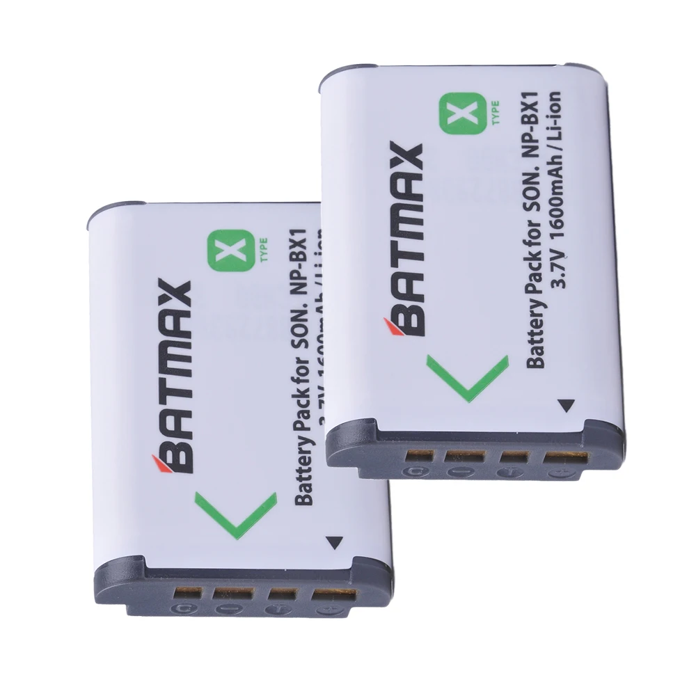 2Pcs NP-BX1 NP BX1 battery NPBX1+Dual bateria charger for Sony NP-BX1 HDR-AS200v AS20 AS15 AS100V DSC-RX100 X1000V WX350 RX1