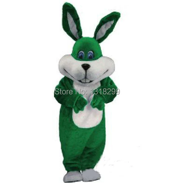 

Easter rabbit bunny mascot costume green rabbit fancy dress custom fancy costume cosplay mascotte theme carnival costume kits