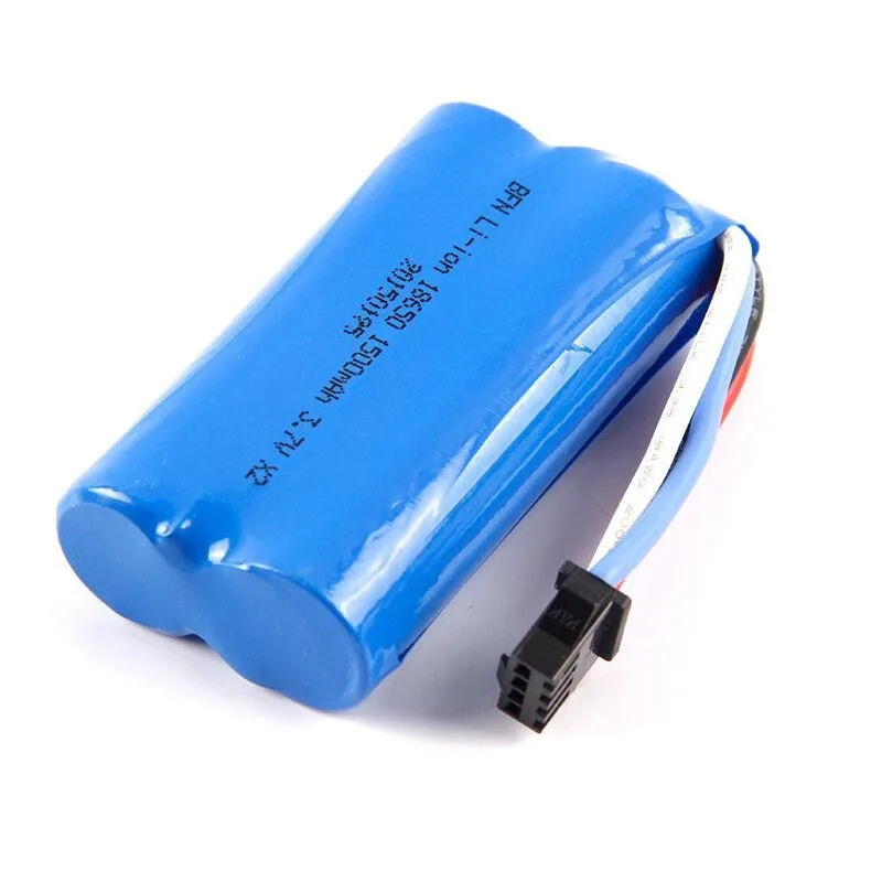 Bateria de íon de lítio de 7.4v 1500mah, mais nova bateria para audi 902 audi 002 2.4g rc barco sm plug para helicóptero rc