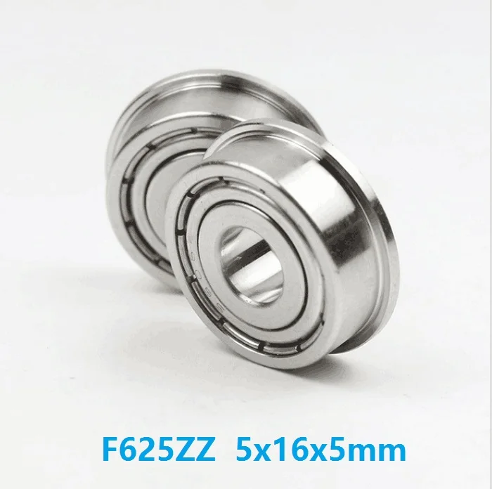 

20pcs/50pcs/100pcs F625ZZ F625Z F625 Z ZZ F625-ZZ 5x16x5 mm Miniature flange deep groove Ball Bearing 5*16*5mm metal shielded