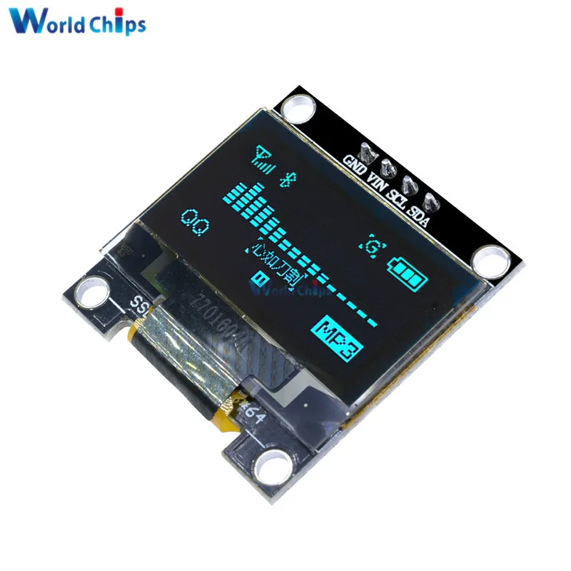 Blauwe Kleur 0.96 Inch 12864 128*64 Oled Lcd-Display Module Controller Driver Board Voor Arduino 0.96 "Iic I2c Communiceren