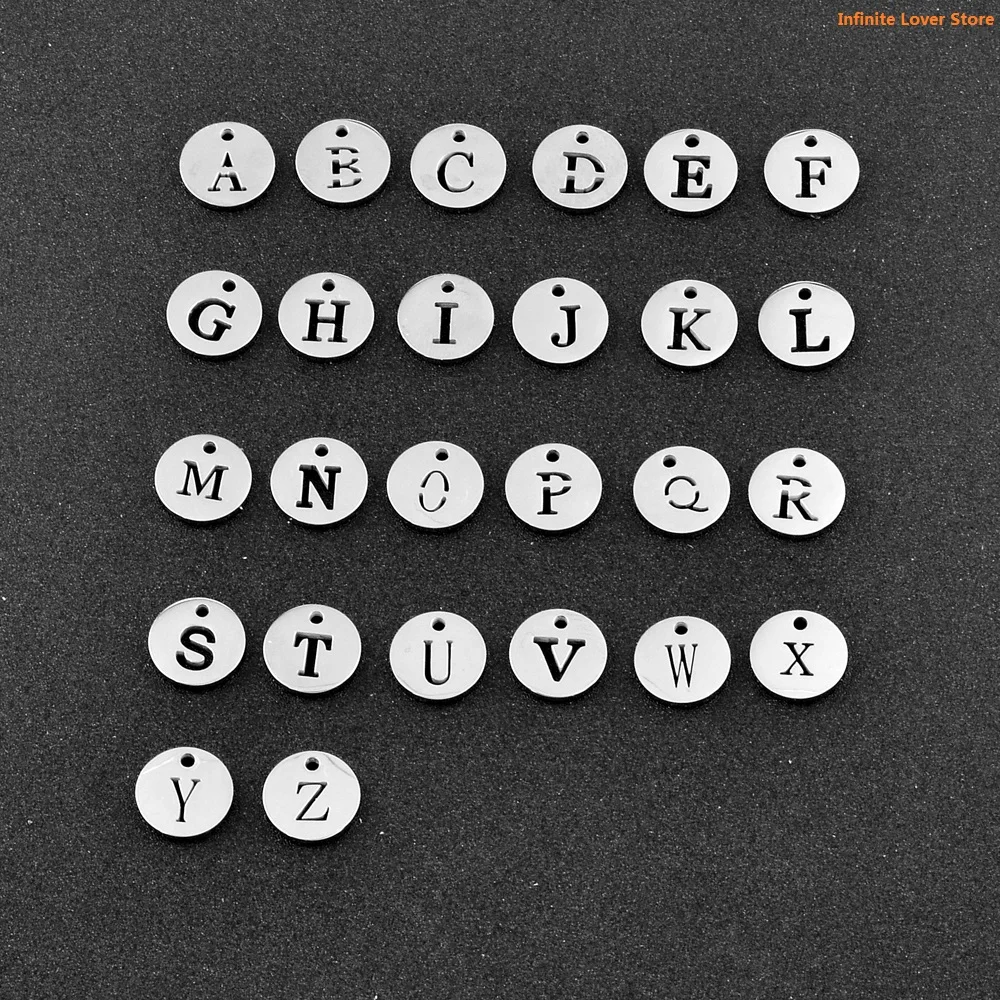 

KLH0106-1 Small Initial Charm for Necklace Bracelet Small Pendant Custom Charm-a lot 26 Letter Charms for DIY Jewelry