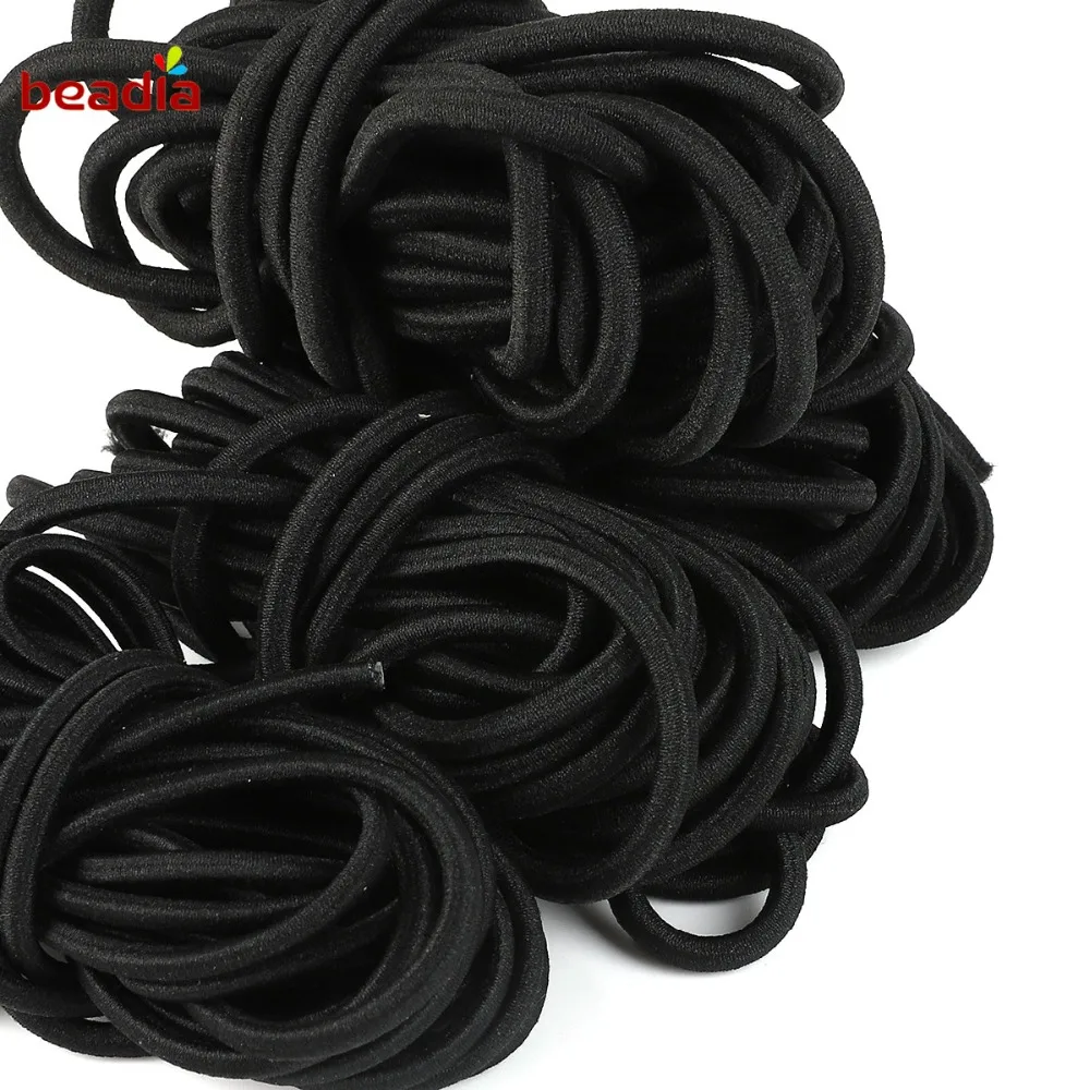 2M/bag Black Multi Size Round Elastic Band Elastic Rope Rubber Band Elastic Line DIY Sewing Accessories