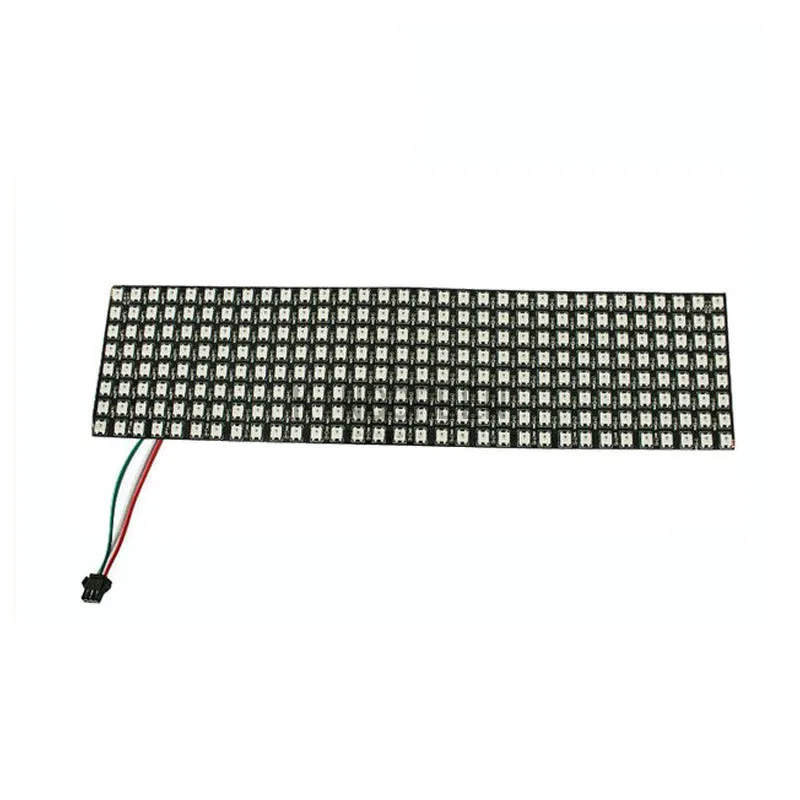 

1X WS2812B full color led display screen 8*32 Pixels flexible 330*90mm matrix LED display