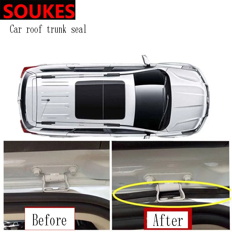 

1.5M Rubber Car Sticker Trunk Bumper Sound Sealing Strip For Cadillac CTS SRX ATS Lexus RX NX GS CT200H GS300 RX350 RX300 Saab