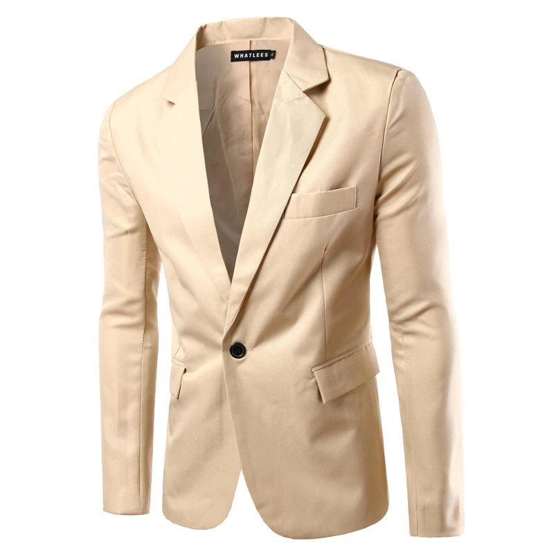 New business casual Suit Jacket Mens slim fit fashion cotton blazers Mens top coat Wedding dance clothes men high-grade blazer