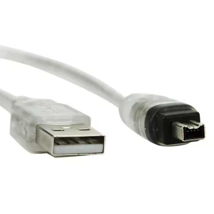USB-адаптер «папа» — Firewire IEEE 1394 4-контактный «папа» iLink, кабель Firewire 1394 для видеокамеры SONY DCR-TRV75E DV, длина кабеля 100 см.