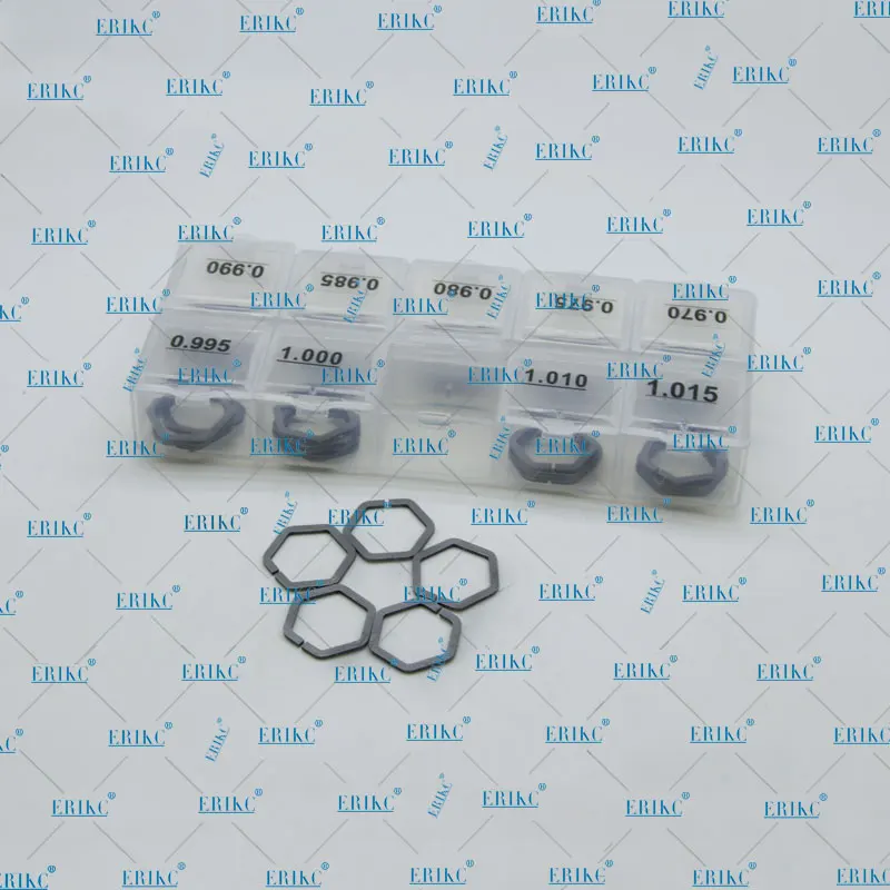 ERIKC Piezo B61 Shims for Siemens injector Gaskets Size 0.970-1.015 Nozzle Valve Adjust Washer B60 Accuracy 0.005mm Total 50pcs