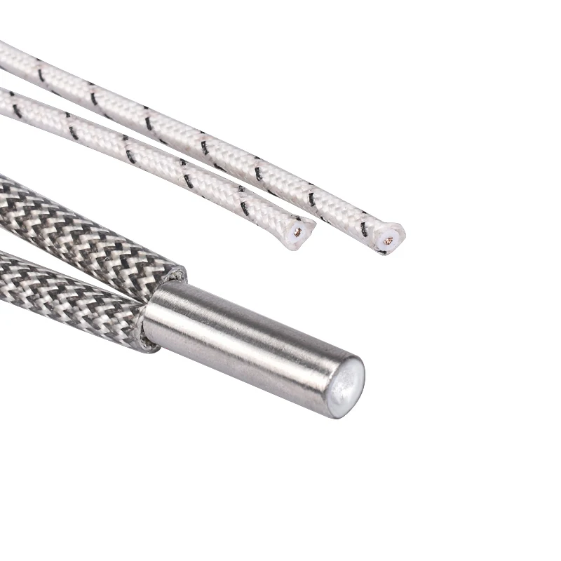 BIQU Tubo de calentamiento para impresora 3D calentador de cartucho de cerámica de 6x20mm 12V 24V 50W 1M 2M Reprap y Mendel para extrusora V6