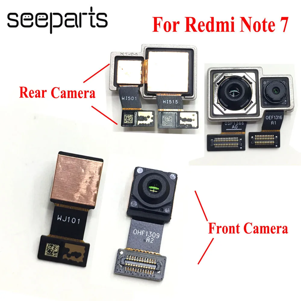 For Xiaomi Redmi Note 7 Front Camera Flex Cable For Redmi Note 7 Pro Rear Camera Replacement Parts Note7 Back Camera