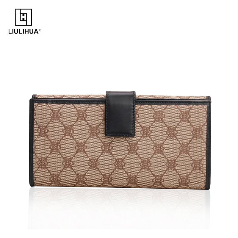 LIULIHUA Fashion Designer Portable Clutch Long Wallet Famous Brand  with Hasp LLH Luxury Men Unique Phone Bag with Card Holder