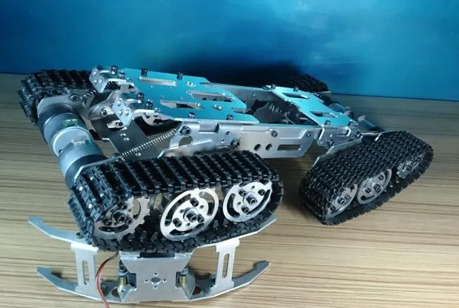 Tanque rc carro chassi trator rastreador veículo rastreado robô carro obstáculo evitar barrowland brinquedo diy controle remoto