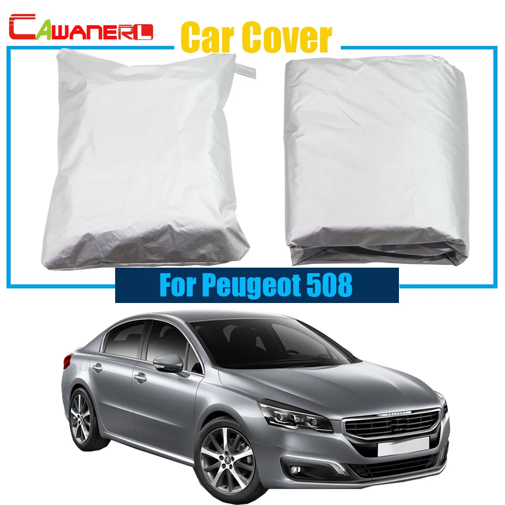 

Cawanerl Car Cover Sun Shade Protector Cover Anti UV Rain Snow Sun Resistant Cover For Peugeot 508