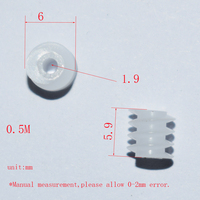 10/100pc 6x6mm motor worm plastic gear 2mm hole 0.5M dron rc car plane robot kids toys for boys diy baby accessories GPW62A