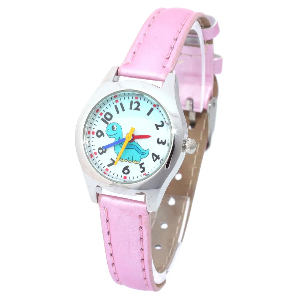 جديد أزياء الأطفال ووتش الصبي الفتيات الجلود حزام ساعة اليد طالب عارضة الكوارتز ووتش للأطفال جميل الكرتون ووتش ساعة
