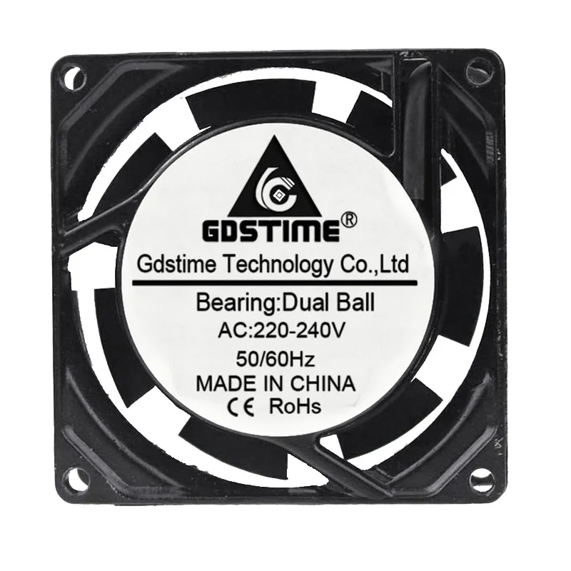 1 cái AC 220 v 240 v 80 mét 8 cm AC Làm Mát Fan Hâm Mộ Bóng Mang 8025 80 mét x 25 mét PC Máy Tính Xách Tay Máy Tính Cooler Quạt Hướng Trục