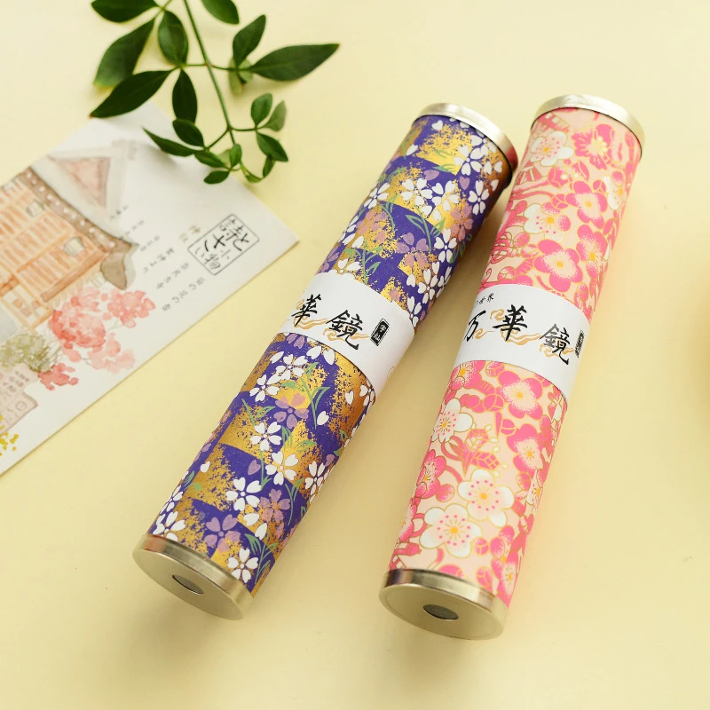 Papeterie créative japonaise en papier, kaleidoscope en fleurs de cerisier, les meilleurs cadeaux de noël pour enfants, nouvelle collection 2017