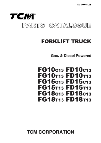 

TCM - PCD-FG10BE spare parts catalog