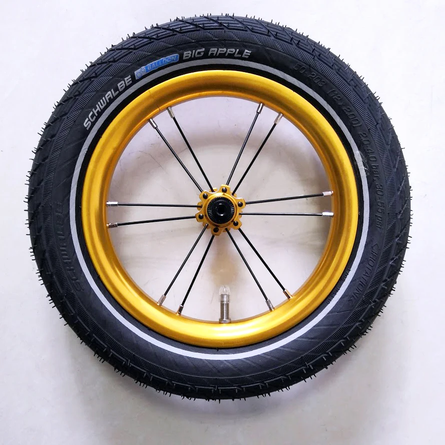 COCKSCOMB 12 inch Kids Bike Wheel Child Wheels for 85mm 95mm Balance Bicycle with inner Tube Tire Type Colorful 12\