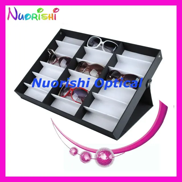 

free shipping Q207-18S sunglasses sample tray sunglasses case holding 18 pcs of sunglasses