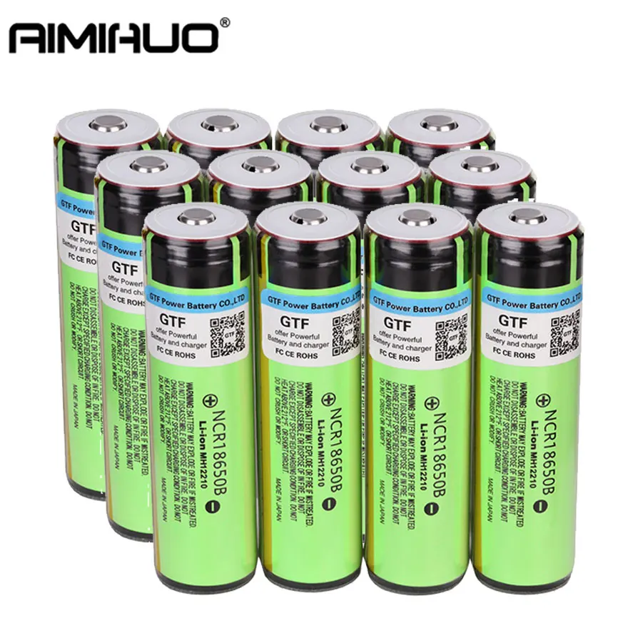 Batteria al litio ricaricabile NCR18650B 3.7V 3400mah 18650 con sostituzione PCB per Batteria Panasonic per celle di giocattoli torcia