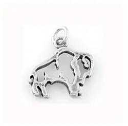Kinitial Wholesale 20pcs/lot BUFFALO FRAME CHARM PENDANT Fit For Bull Cattle Charm Necklace Pendants Jewelry