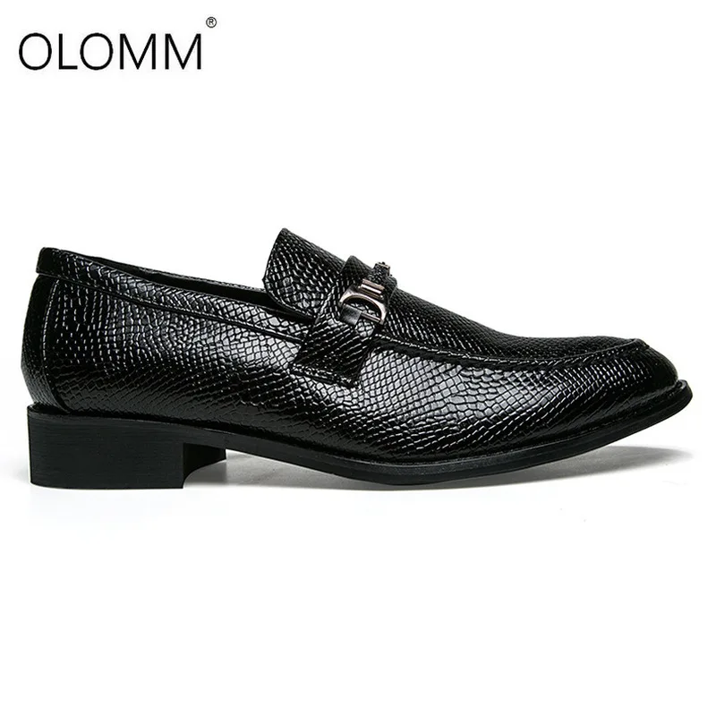 Luxury Brand Mens Dress Shoes Wedding Shoes for Men Dress Shoes Loafers Men Shoes Leather Zapatos De Hombres Snake Skin Shoes