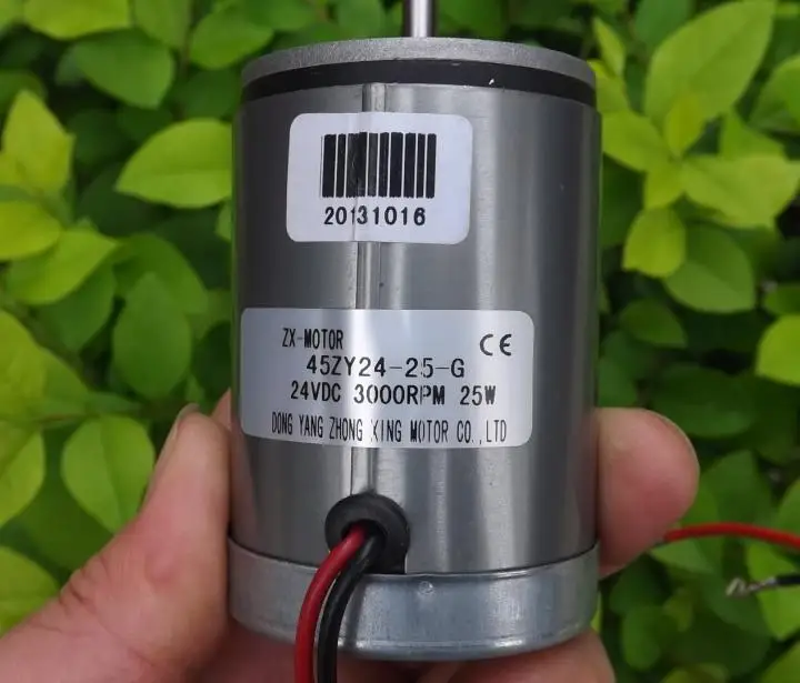 

3pcs DC24V 3000RPM 25W 45ZY24 miniature DC permanent magnet motor can be reversing speed motor power tools/DIY accessories motor