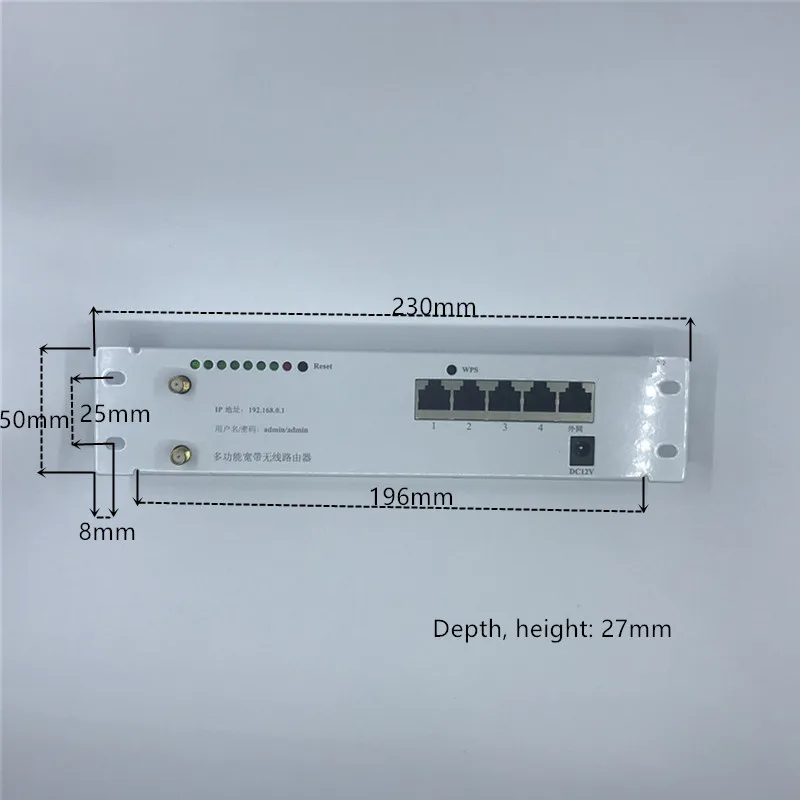OEM 5-Port Router Nirkabel Papan Utama Modul Kustom Sekrup Lubang Logam Shell Broadband Cepat Rumah Kit 2.4G Wireless4 modul Router