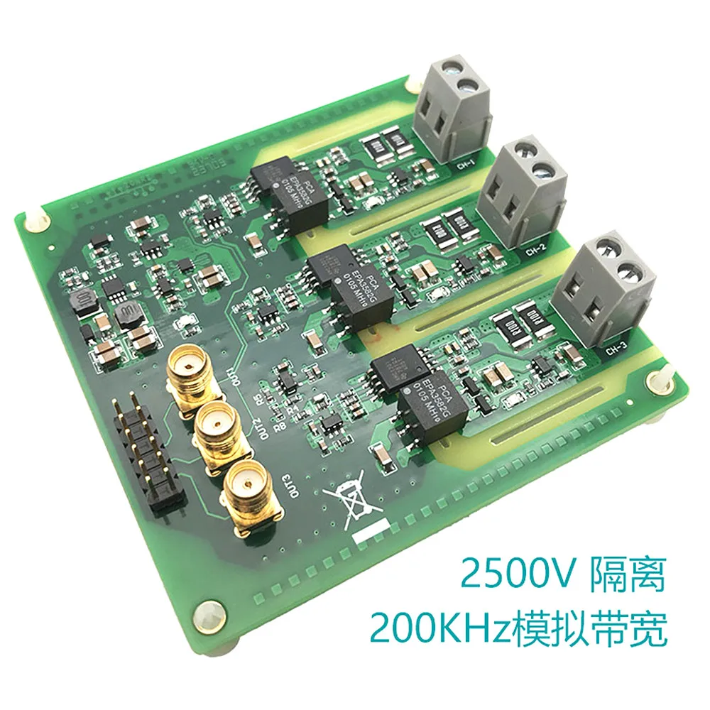 

AMC1301 3-Channel Isolated Current Acquisition Module 200KHz Bandwidth Three-Phase Motor Analog Isolation