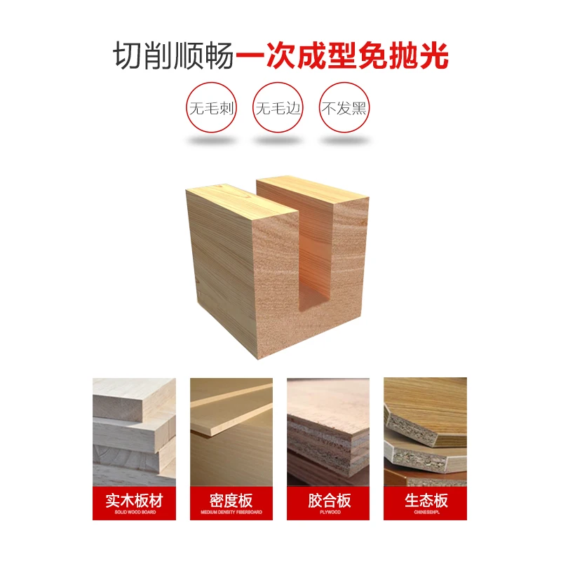 1/2*2*6 Houtbewerking Router Bit Hardmetalen Cnc Cutter Tct Straight Bit Tideway 3137