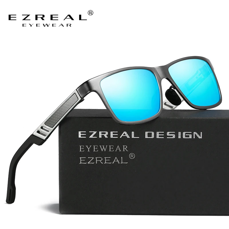 

EZREAL Aluminum Magnesium Men's Sunglasses Polarized Coating Mirror Women Sun Glasses oculos Male Eyewear Accessories A6560S