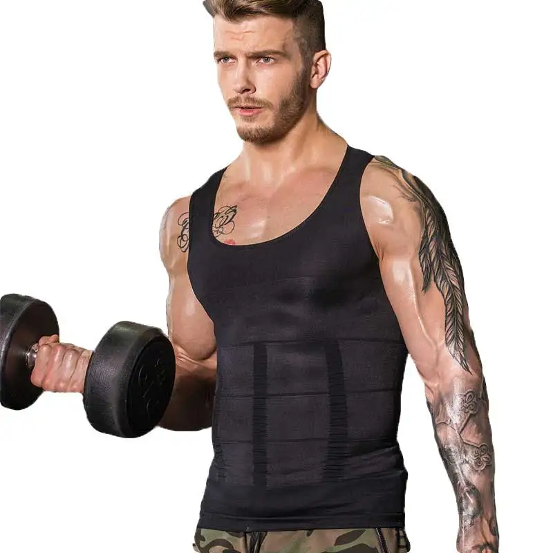 

Men Shapers Ultra Sweat Thermal Muscle Shirt Neoprene Belly Slim Sheath Female Corset Abdomen Belt Shapewear Zip Tops Vest NY084