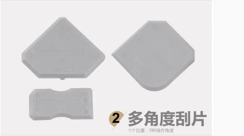 Kit Schraper Siliconenkit Troffel Caulking Tool Kit (4 Stuks) Met Een Borstel Rvs Removal Tool