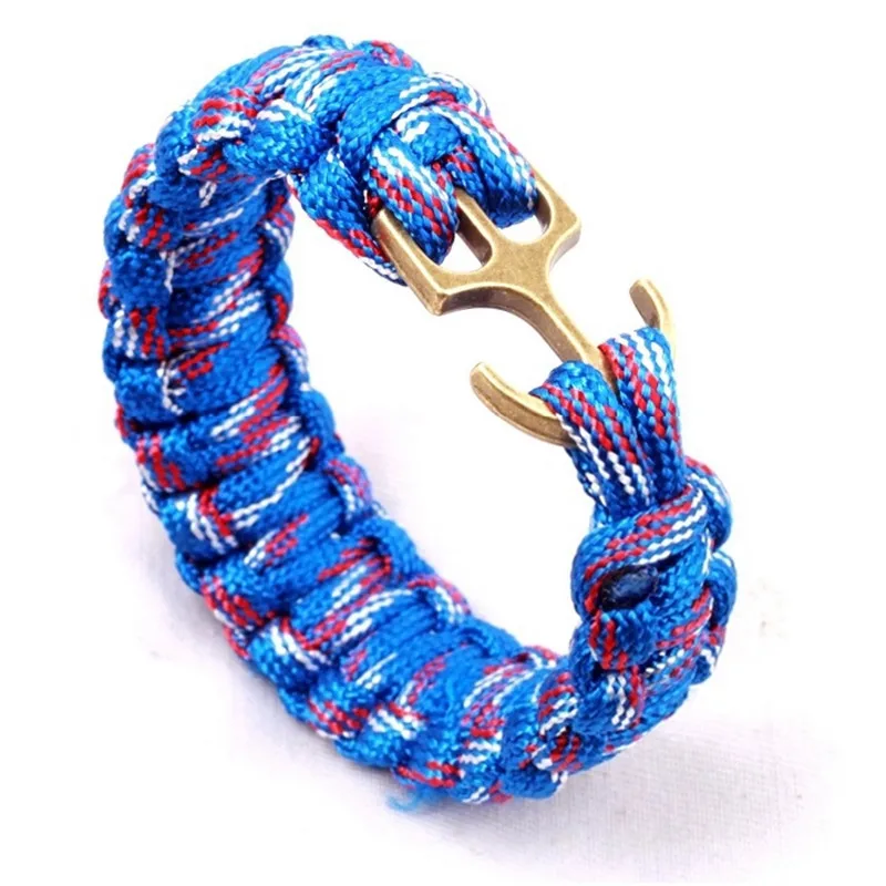 

YZ Camping Hiking Emergency Tactical Survival Braided Pulseras Rescue Umbrella Rope Outdoor Bracelets Parachute Cord Paracord