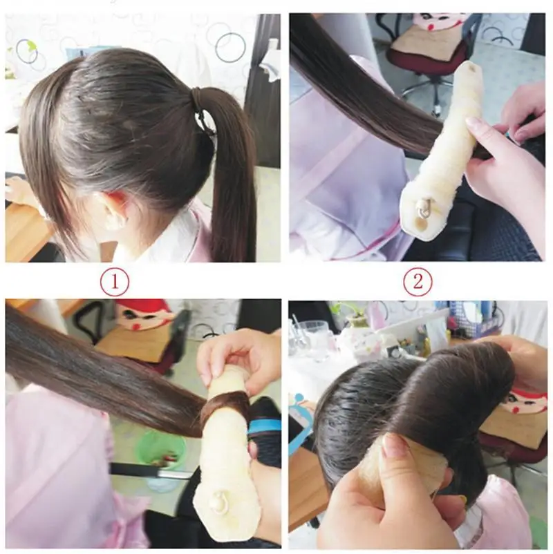 Magic Style Hair Styling Tools Buns Braiders Curling Headwear Hair Rope Women Ladies Hair Band Accessories