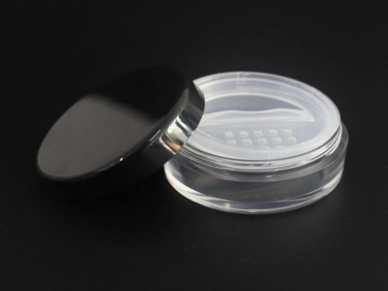 

200pcs/lot 20g Cosmetic Jars With Powder Sifter And Lid Mesh With Powder Puff Empty Box Jar Containers Makeup powder