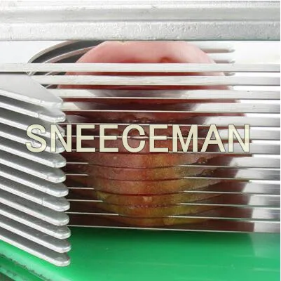 Affettatrice elettrica per pomodoro con telaio in alluminio di vendita calda con lama sostituibile in acciaio inossidabile