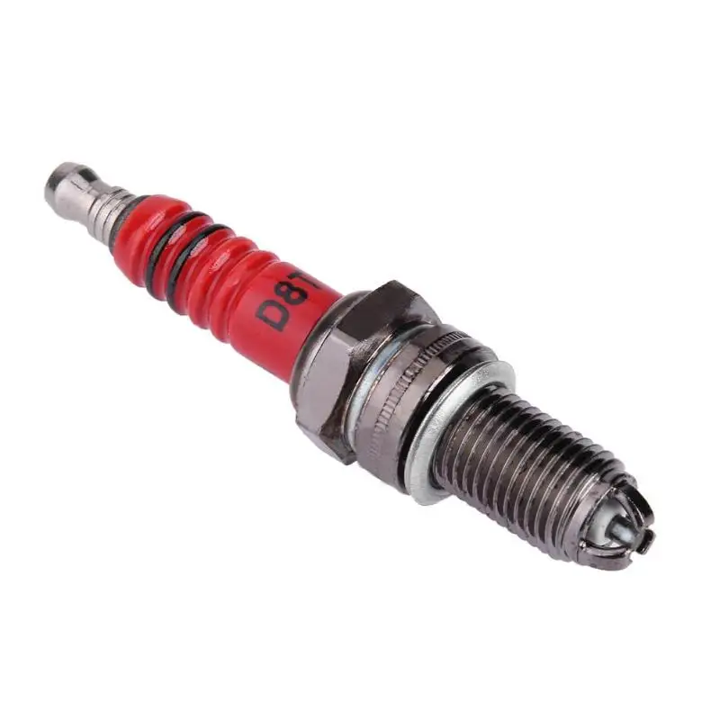 D8TC High Performance 3-Electrode Ignition Motorcycle Spark Plug for Honda for Yamaha Moto Accessories Reduce Carbon Deposition