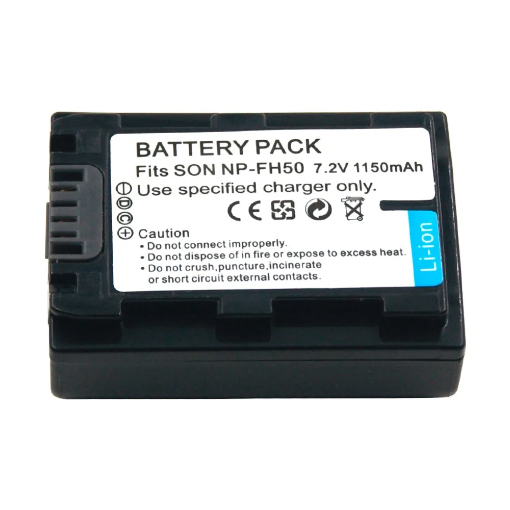 NP-FH50 FH60 FH70  1150mAh Rechargeable Digital Battery for Sony Camera Alpha DSLR-A230 A290 A330 A380 A390 DVD103 DVD105