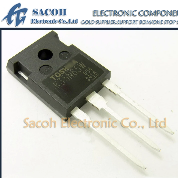 

New Original 2Pcs/Lot TK35N65W K35N65W TK35N65W5 K35N65W5 TO-247 35A 650V Silicon N-Channel MOSFET Transistor