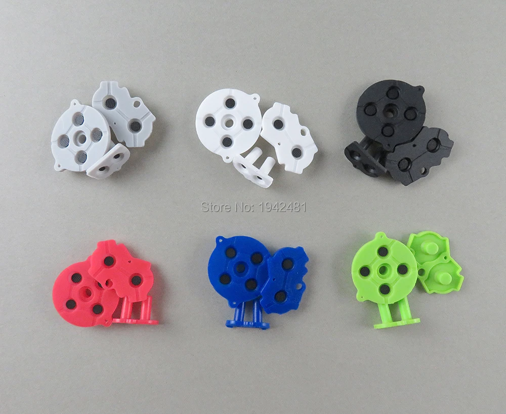 닌텐도 게임보이 어드밴스 GBA 단추 실리콘 고무 패드, 전도성 선택 시작 Dpad, 하이 퀄리티 컬러풀, 5 세트