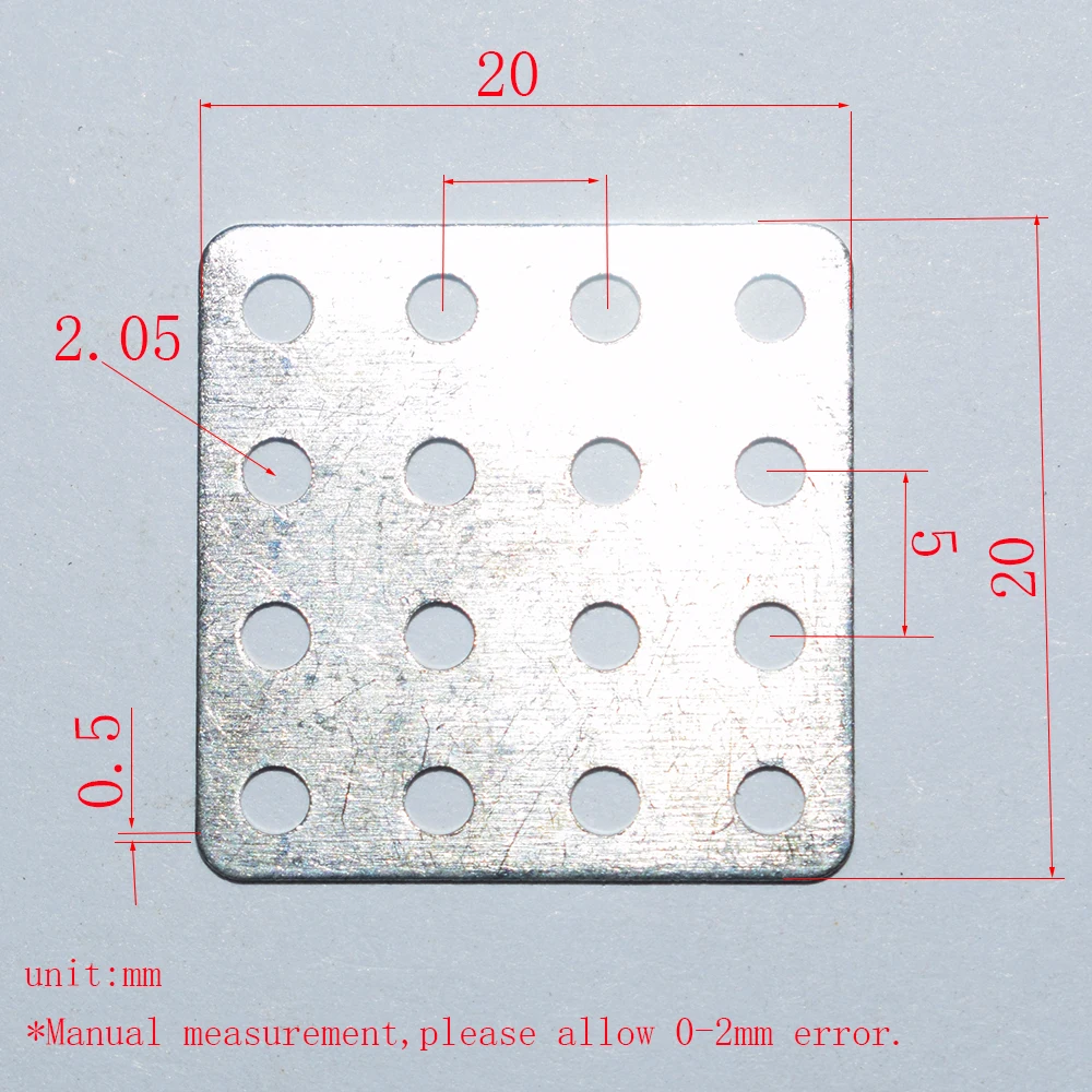 10/100pcs 소년을위한 20x20mm 사각 철 dron rc 차 비행기 로봇 아이 장난감 diy 아기 부속품 montessori juguetes nero I2020