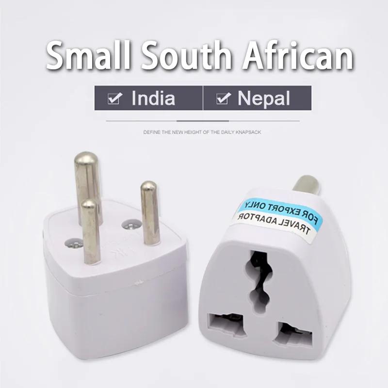 1PC 3ขา Universal UK/US/EU/AU ขนาดเล็กปลั๊กแอฟริกาใต้อินเดีย Travel Converter อะแดปเตอร์ AC Power ปลั๊กอะแดปเตอร์ Outlet