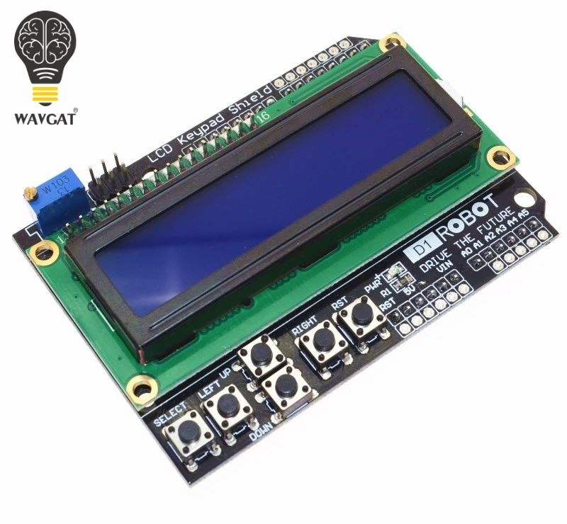 1 шт. ЖК-клавиатура щит LCD1602 ЖК-дисплей 1602 модуль дисплей для Arduino ATMEGA328 ATMEGA2560 raspberry pi UNO синий экран